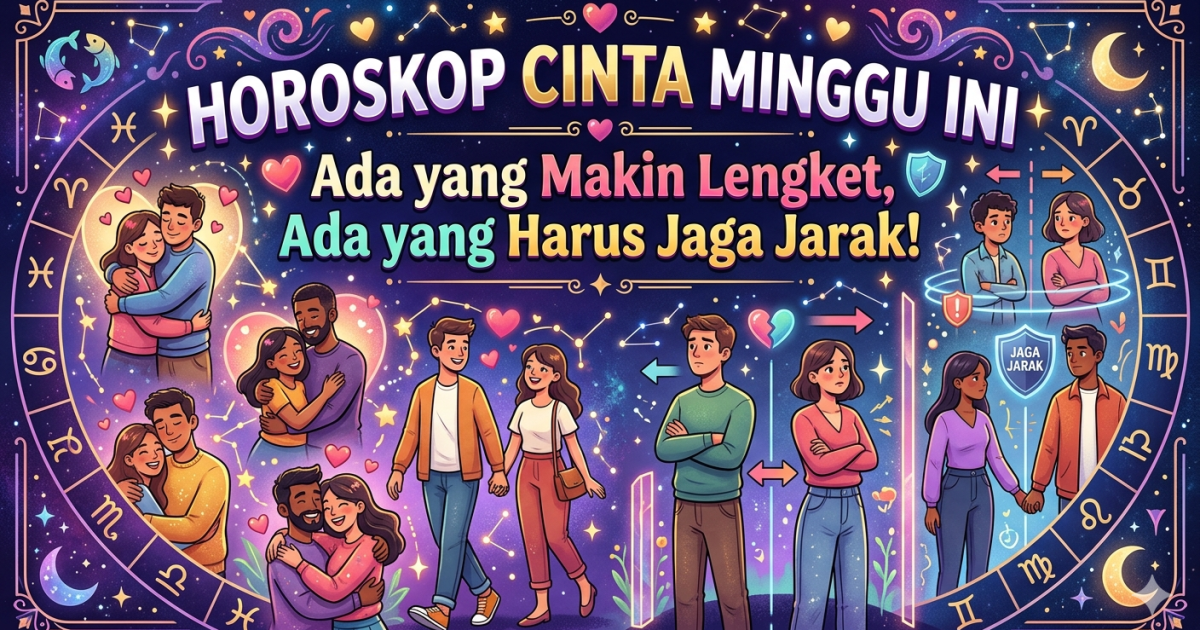 Ramalan Zodiak Cinta Minggu Ini: Ada yang Makin Lengket, Ada yang Harus Jaga Jarak!