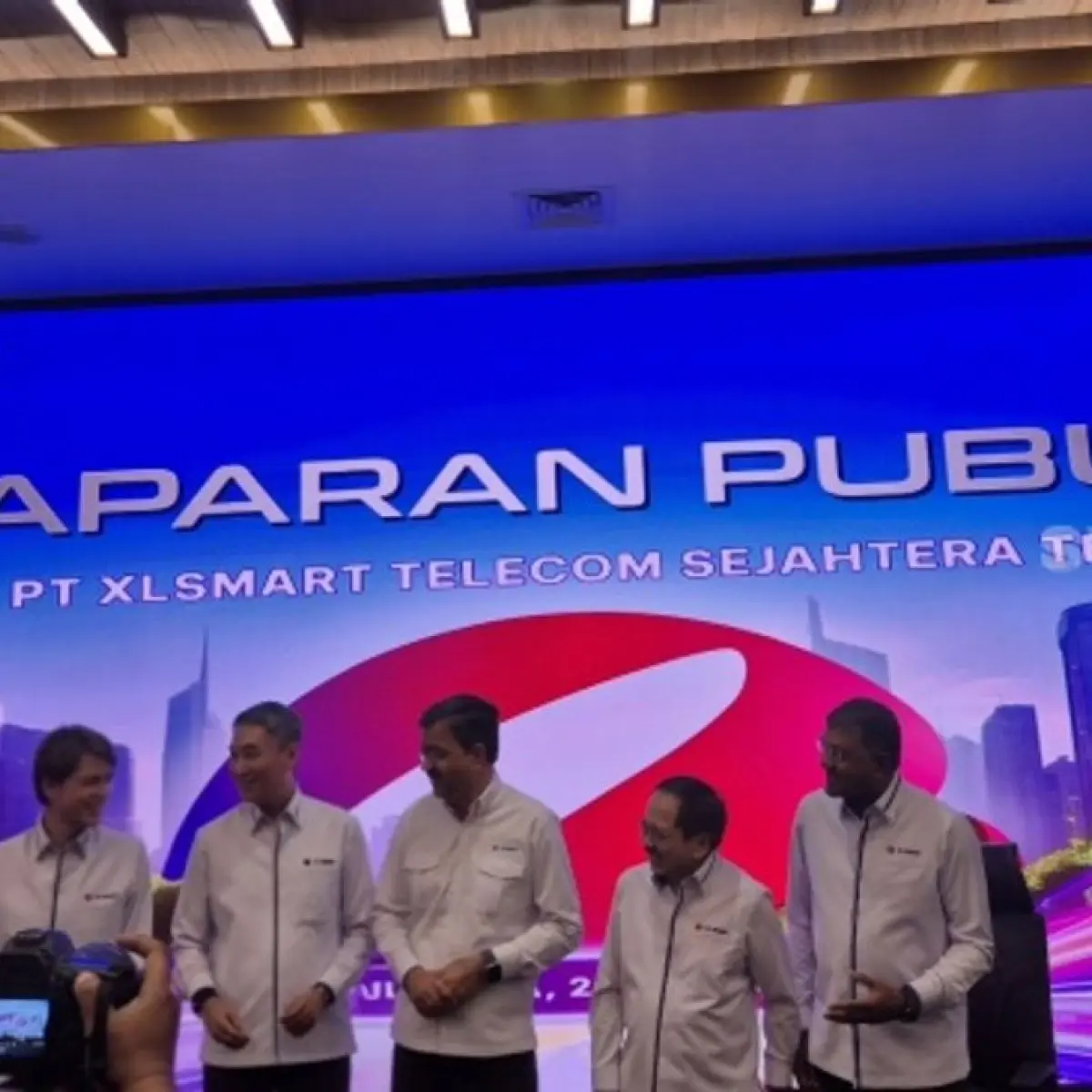 Paparan Publik XLSMART di Jakarta, Rabu (20/5/2026). [Suara.com/Dythia]
