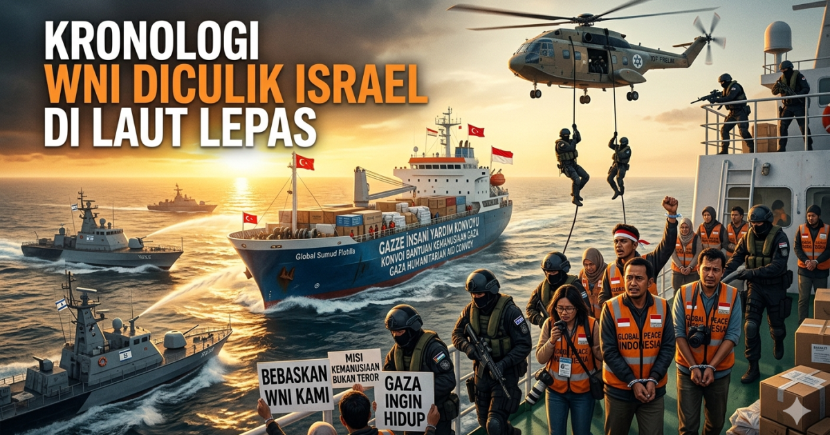 Kronologi Lengkap 9 WNI Diculik dan Ditahan Militer Israel