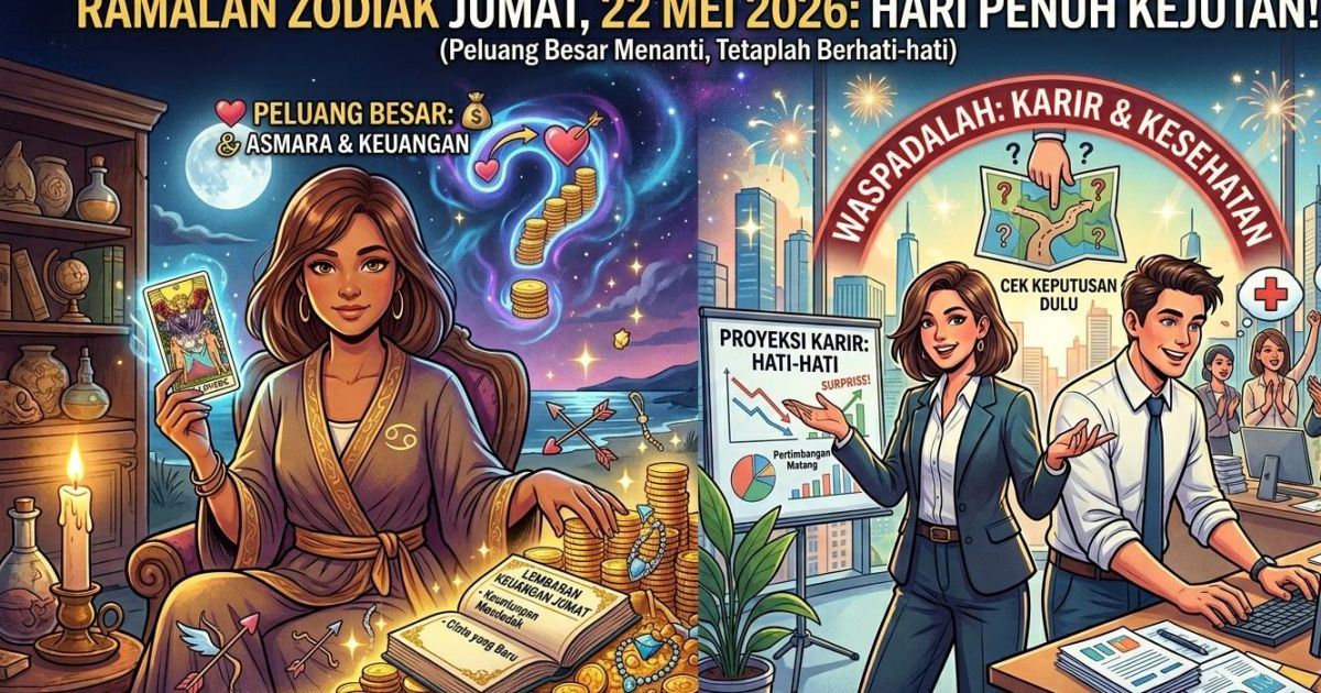 Ramalan Zodiak Besok Paling Lengkap 22 Mei 2026: Cinta, Karier, Keuangan, dan Kesehatan