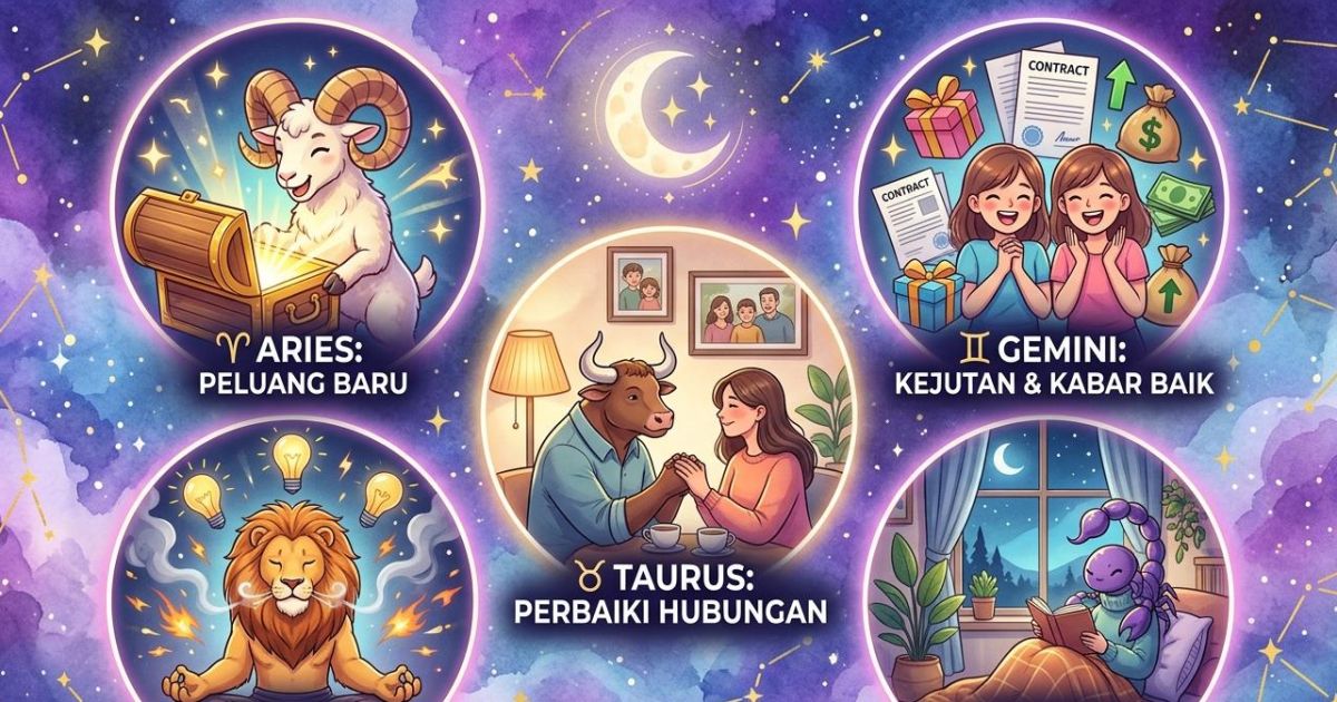 5 Prediksi Zodiak Akhir Pekan: Aries Dapat Peluang, Scorpio Fokus Diri