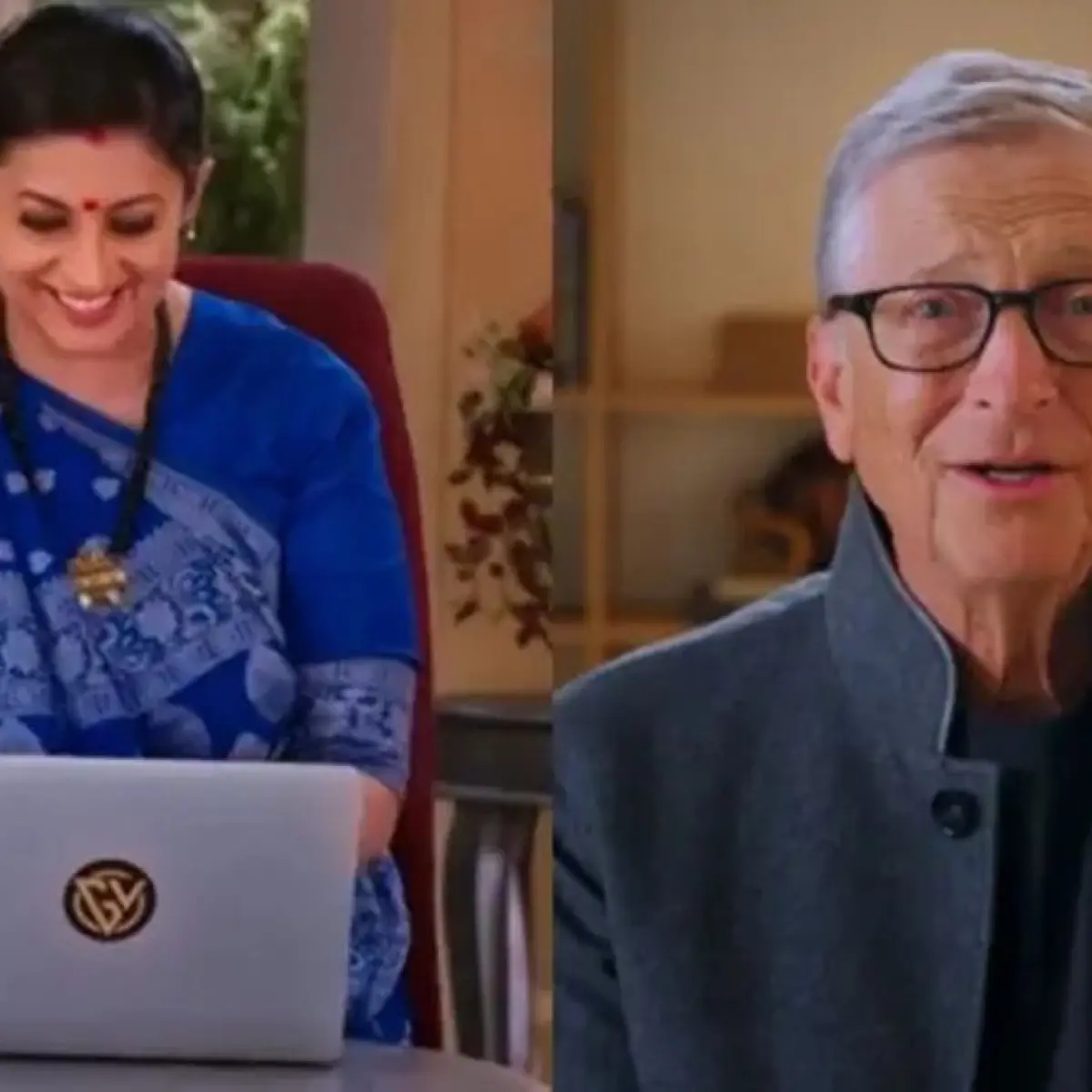 Pendiri Microsoft Bill Gates tampil cameo dalam serial Hindi Kyunki Saas Bhi Kabhi Bahu Thi 2 bersama Smriti Irani untuk kampanye kesehatan ibu dan anak di India.(image)
