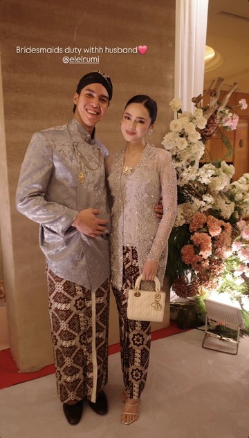 Momen El Rumi dan Syifa Hadju Kompak Dukung Pernikahan Sahabat Sebagai Bridesmaid dan Groomsmen