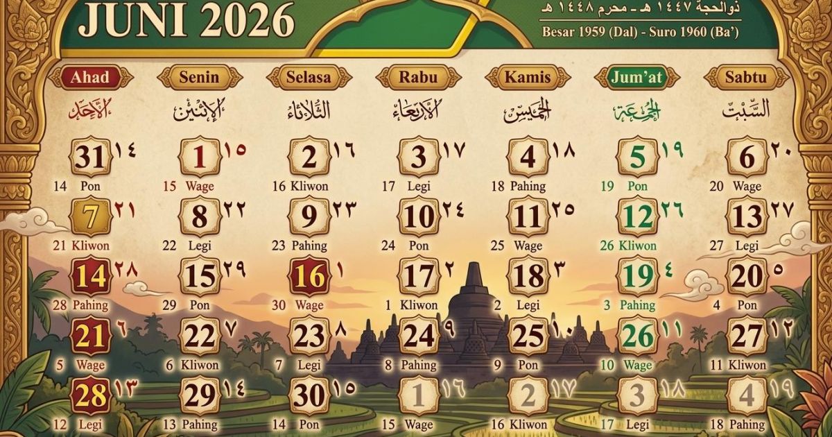Libur Juni 2026 Cuma 2 Hari? Ini Daftar Tanggal Merah dan Long Weekend yang Sudah Ditunggu Banyak Orang