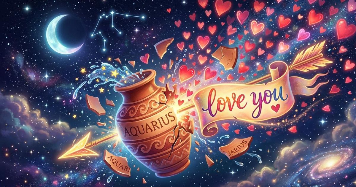 Ilustrasi zodiak cinta Aquarius dengan Sagitarius. (AI)