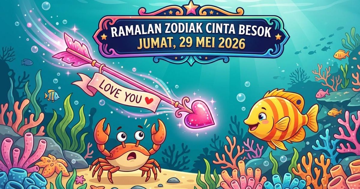 Ilustrasi Ramalan zodiak cinta besok Jumat, 29 Mei 2026.