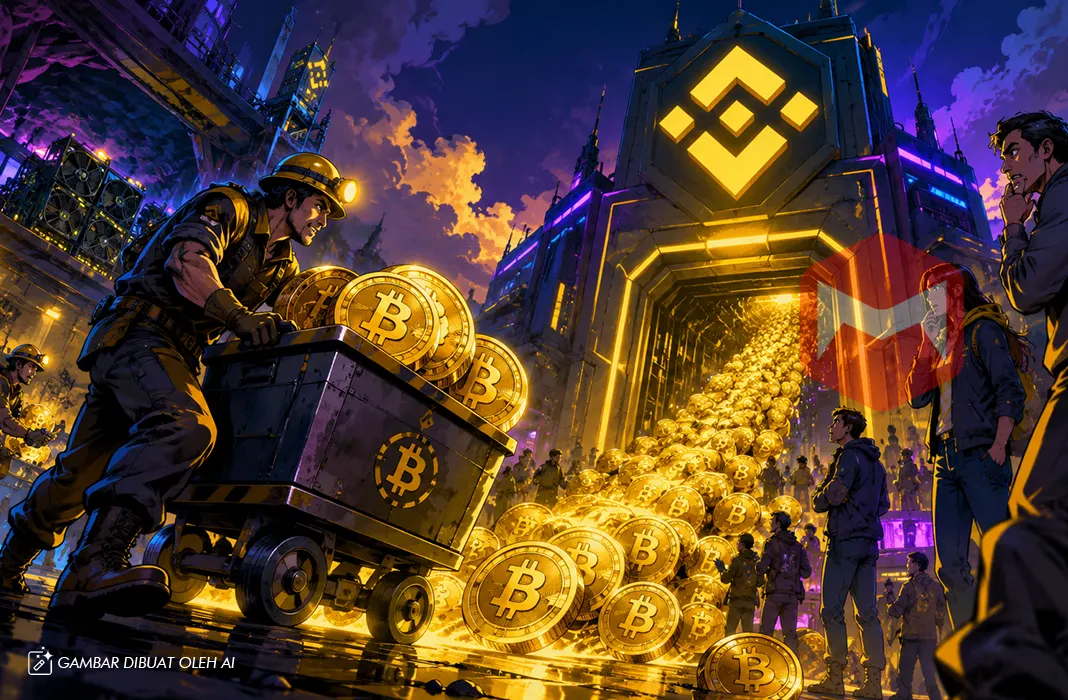 Aliran Dana Masif Bitcoin dari Penambang ke Binance: Analisis Dampak Potensial pada Pasar Kripto