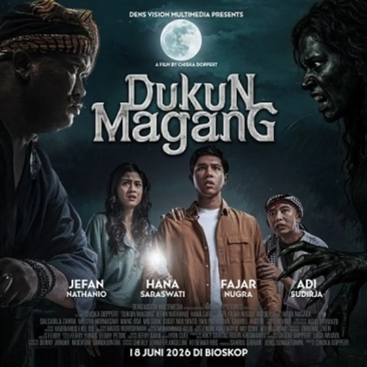 Komedi Horor 'Dukun Magang' Siap Mengguncang Bioskop Pertengahan 2026 dengan Kisah Kuntilanak Hitam