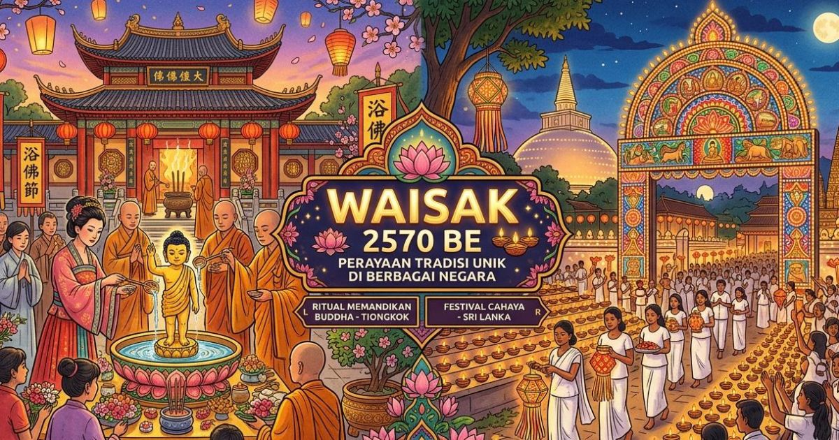 Ilustrasi Perayaan Waisak 2570 BE. (Gemini / Dayfri)