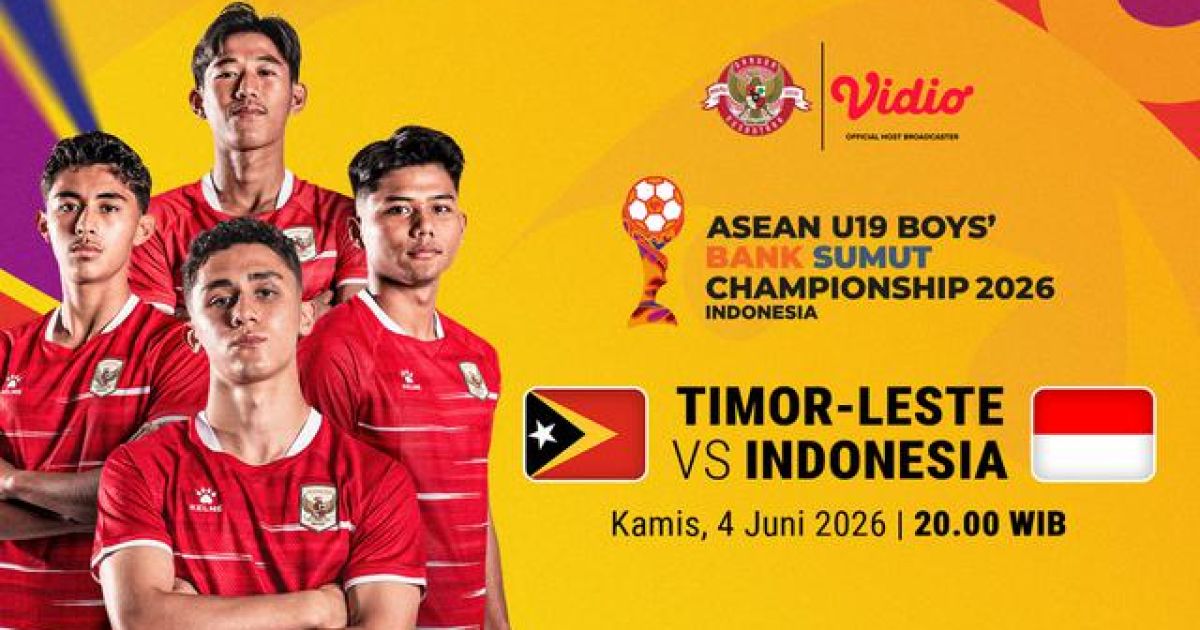 Link Live Streaming Timnas Indonesia U-19 vs Timor Leste