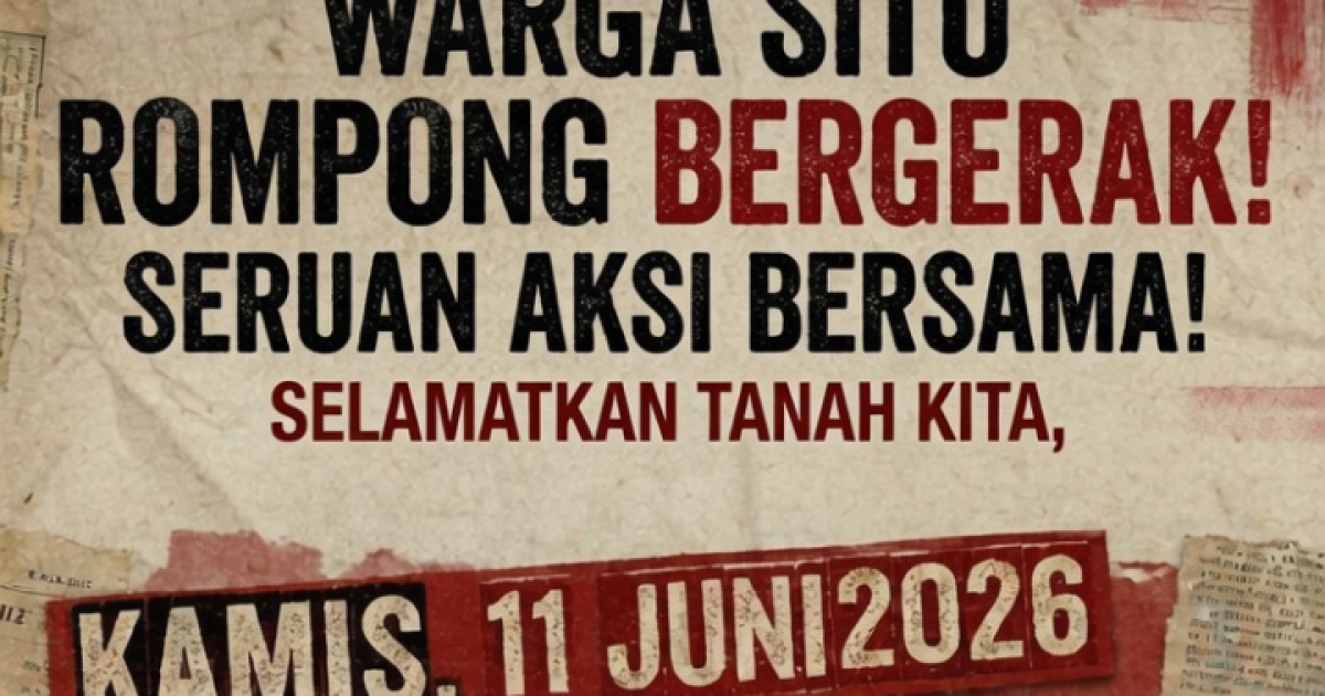 Ratusan warga Situ Rompong bakal demo di Kejati Tangsel menuntut audit hukum.