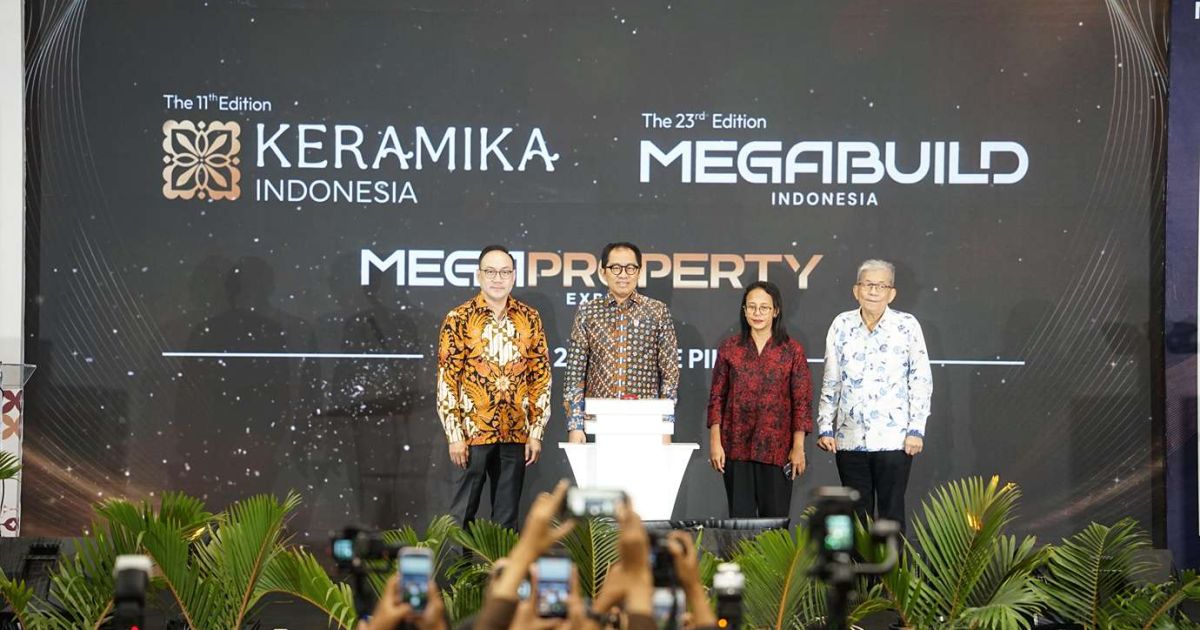 Pameran konstruksi dan properti terintegrasi Megabuild, Keramika, dan Megaproperty 2026 dibuka di NICE PIK 2, menarik antusiasme arsitek, desainer, dan investor. [Foto: Panorama Media]