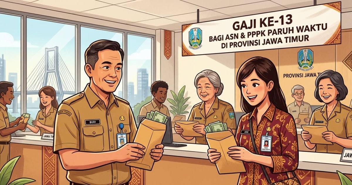 Gaji ke-13 Cair Penuh, ASN dan PPPK Paruh Waktu di Jatim Nikmati Pendapatan Berlipat