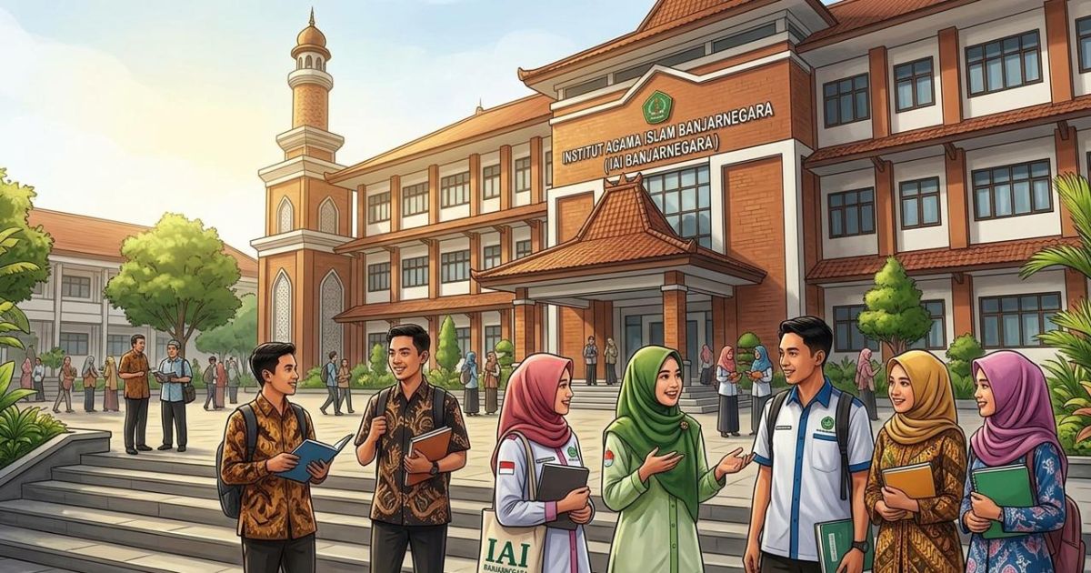 Ilustrasi Institut Agama Islam Banjarnegara. (Gemini)
