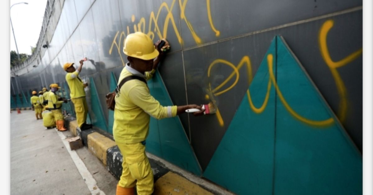 Pemprov DKI Siapkan Sanksi Tegas bagi Pelaku Vandalisme (Foto: Sudin Bina Marga Bersihkan Vandalisme di Underpass Senen/Berita Jakarta)
