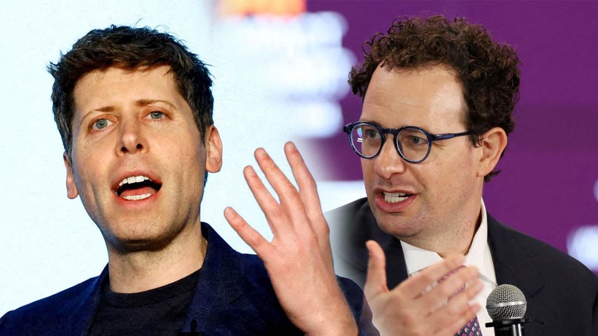 Foto: Foto Kolase CEO OpenAI, Sam Altman dan CEO Anthropic, Dario Amodei. (Dok. Reuters)