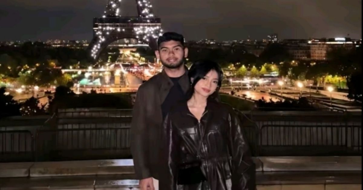Momen romantis liburan Fuji dan Rakin Khan, sosok pacar barunya yang diketahui berprofesi sebagai pengusaha asal Malaysia. [Foto: TikTok/@Kliptok]