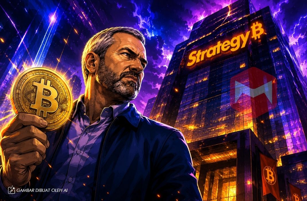 Ilustrasi: CEO Ripple Angkat Bicara: Strategi Akumulasi Bitcoin Michael Saylor Dianggap Merugikan Pasar Kripto Global