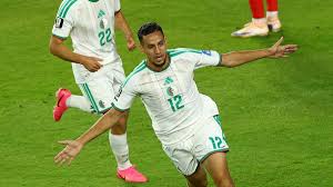 Aljazair lolos ke babak 32 besar usai bermain imbang 2-2 lawan Austria di fase grup Piala Dunia 2026. (REUTERS/Luisa Gonzalez)