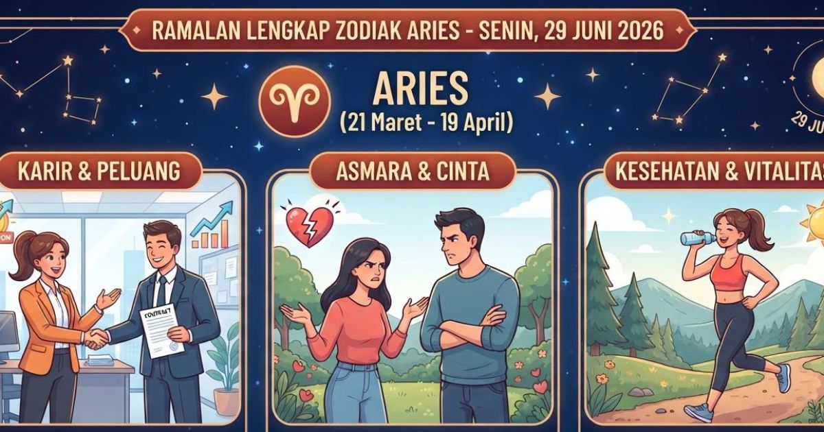 Ilustrasi Ramalan Zodiak Aries. (Gemini)