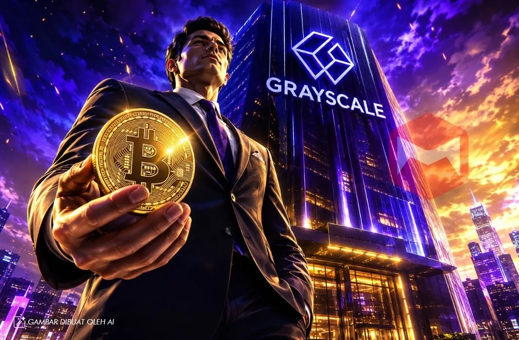 Grafik Harga Bitcoin dengan Siklus dengan Trend – Grayscale