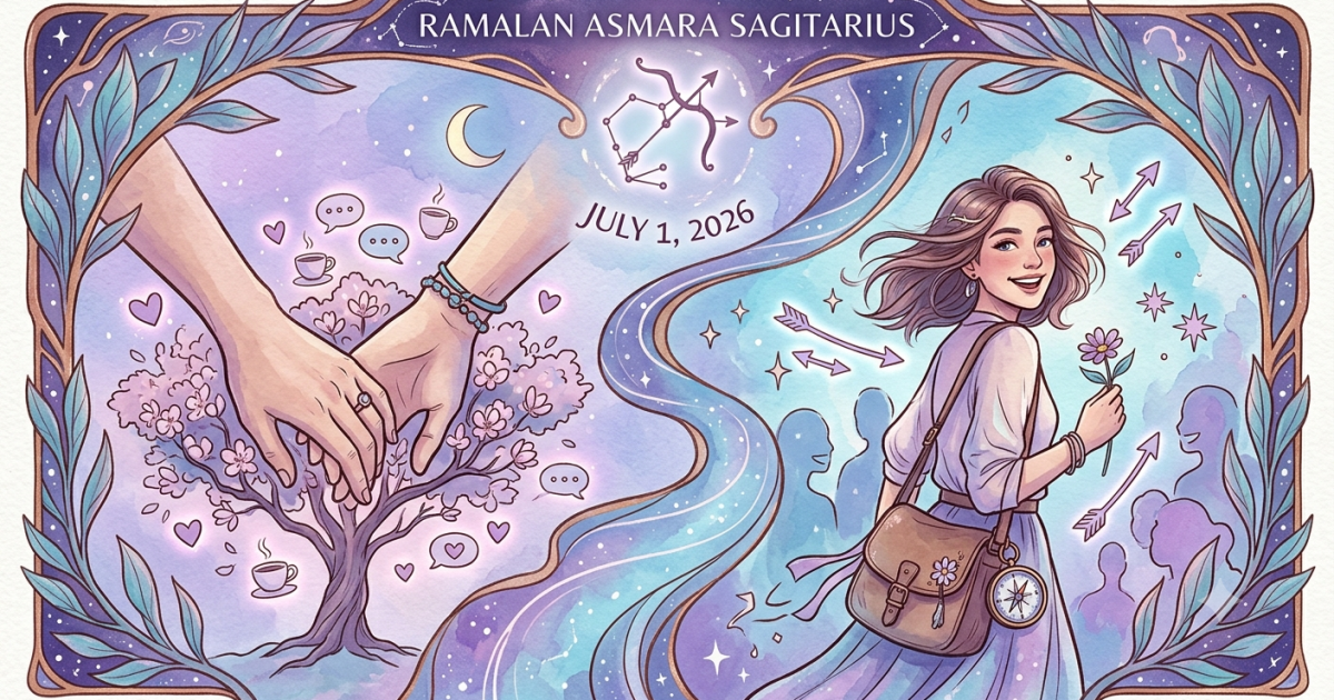 Ramalan Asmara Sagitarius Hari Ini Rabu 1 Juli 2026
