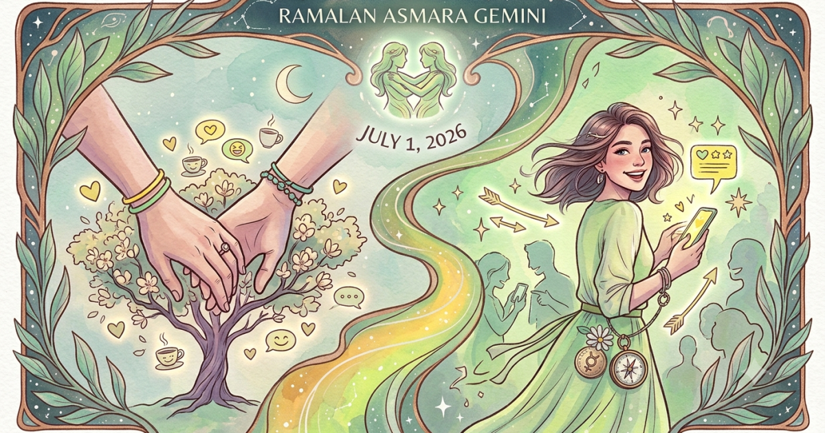 Ramalan Asmara Gemini Hari Ini Rabu 1 Juli 2026