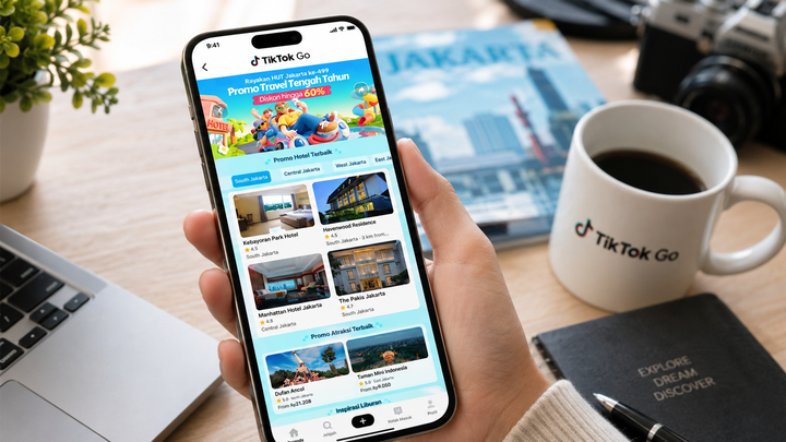 Ilustrasi: TikTok Go Membuka Kemudahan Reservasi Hotel dan Wisata Langsung dari Konten FYP