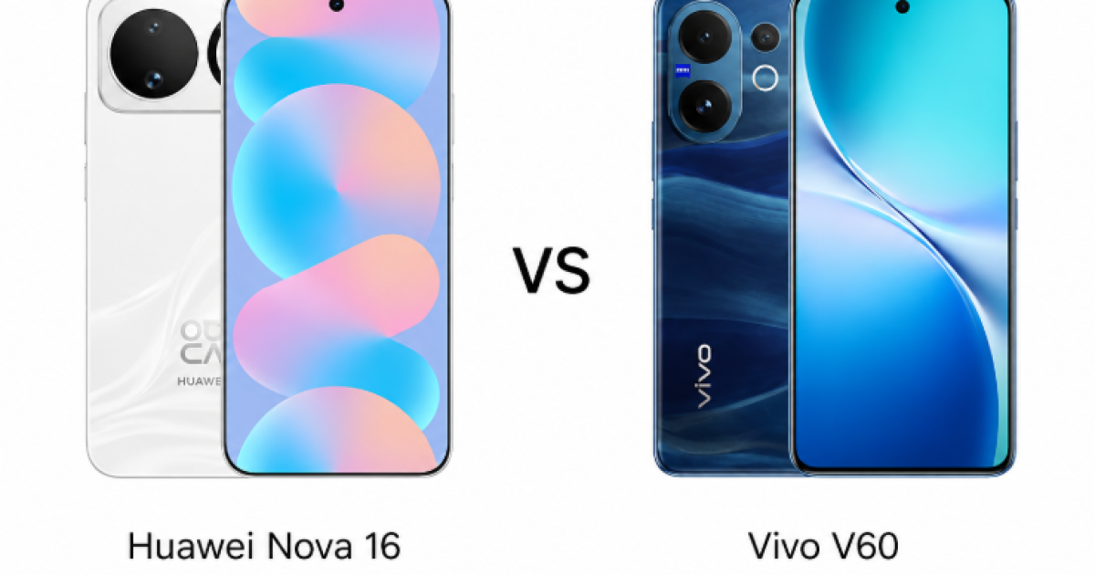 Huawei Nova 16 dan Vivo V60. Foto: Gizmochina)