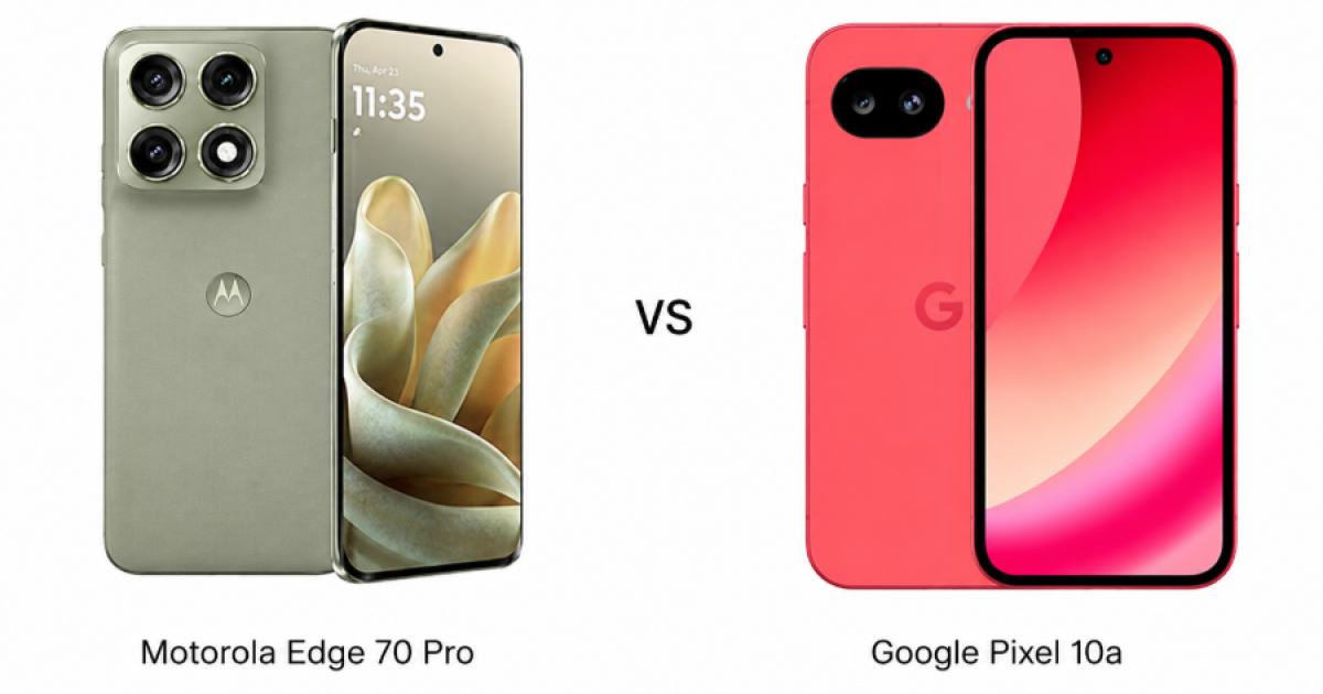 Motorola Edge 70 Pro dan Google Pixel 10a. (Foto: Gizmochina)