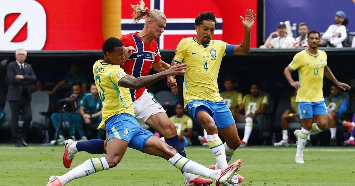 Brace Dramatis Erling Haaland Pulangkan Brasil dari Piala Dunia 2026