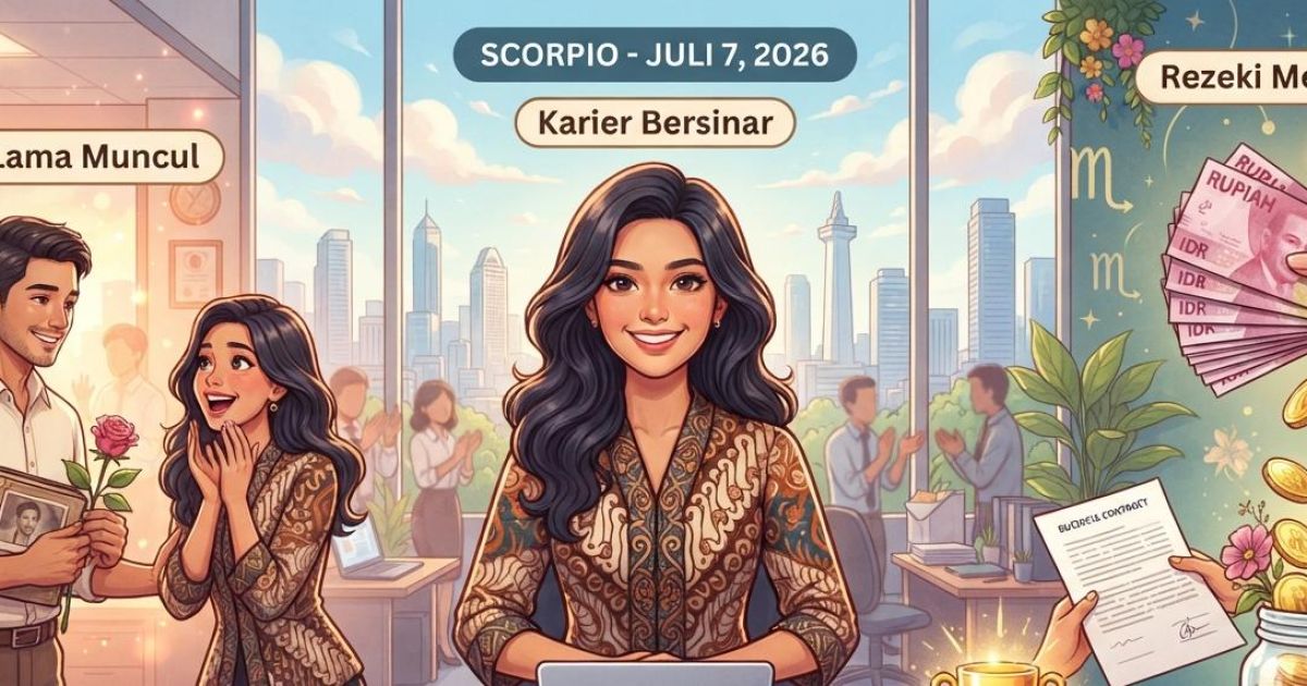 Ilustrasi Ramalan Scorpio 7 Juli 2026. (Gemini / Dayfri)