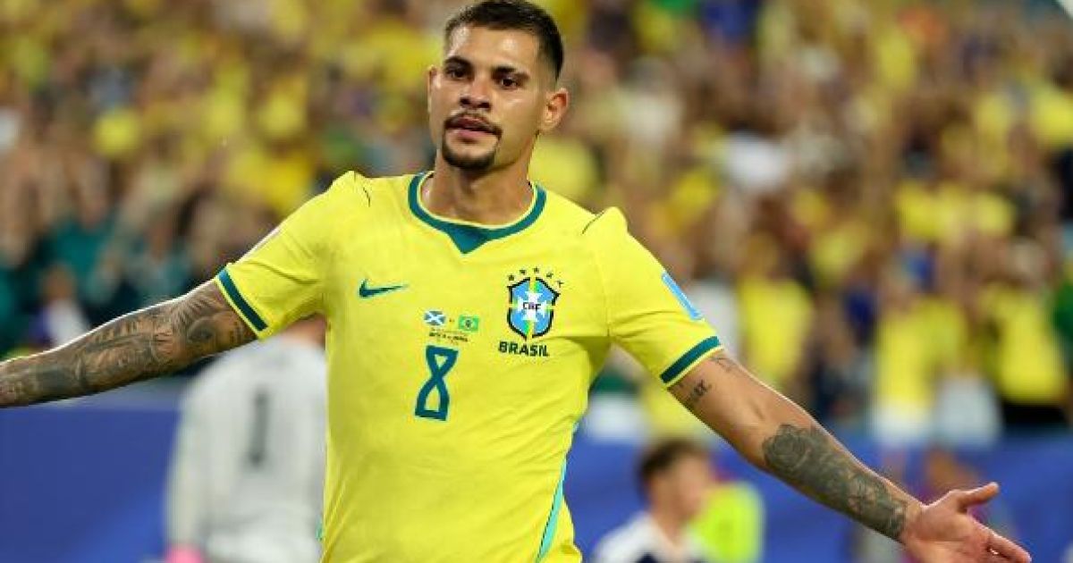 Bruno Guimaraes, pemain Brasil yang bermain di Piala Dunia FIFA 2026. (The Times)