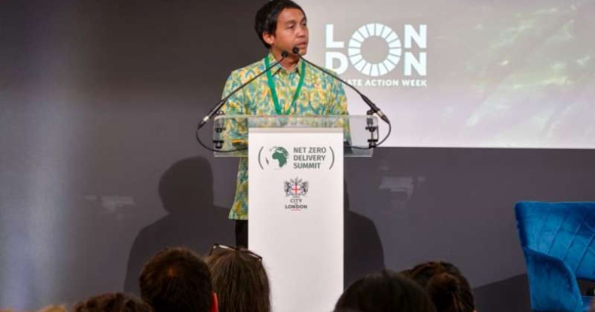 Menhut Raja Juli Antoni tegaskan kepemimpinan Indonesia dalam aksi iklim global pada pertemuan di ajang London Climate Action Week di Inggris. foto: Kemenhut