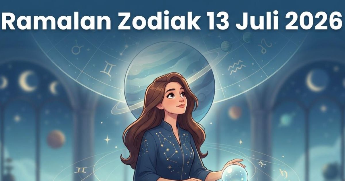 Ilustrasi ramalan zodiak lengkap untuk 13 Juli 2026. (Foto: Bisnis Market / Dayfri)