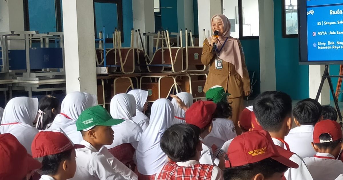 Masa Pengenalan Lingkungan Sekolah (MPLS) di SMP Negeri 2 Kota Tangerang Selatan.