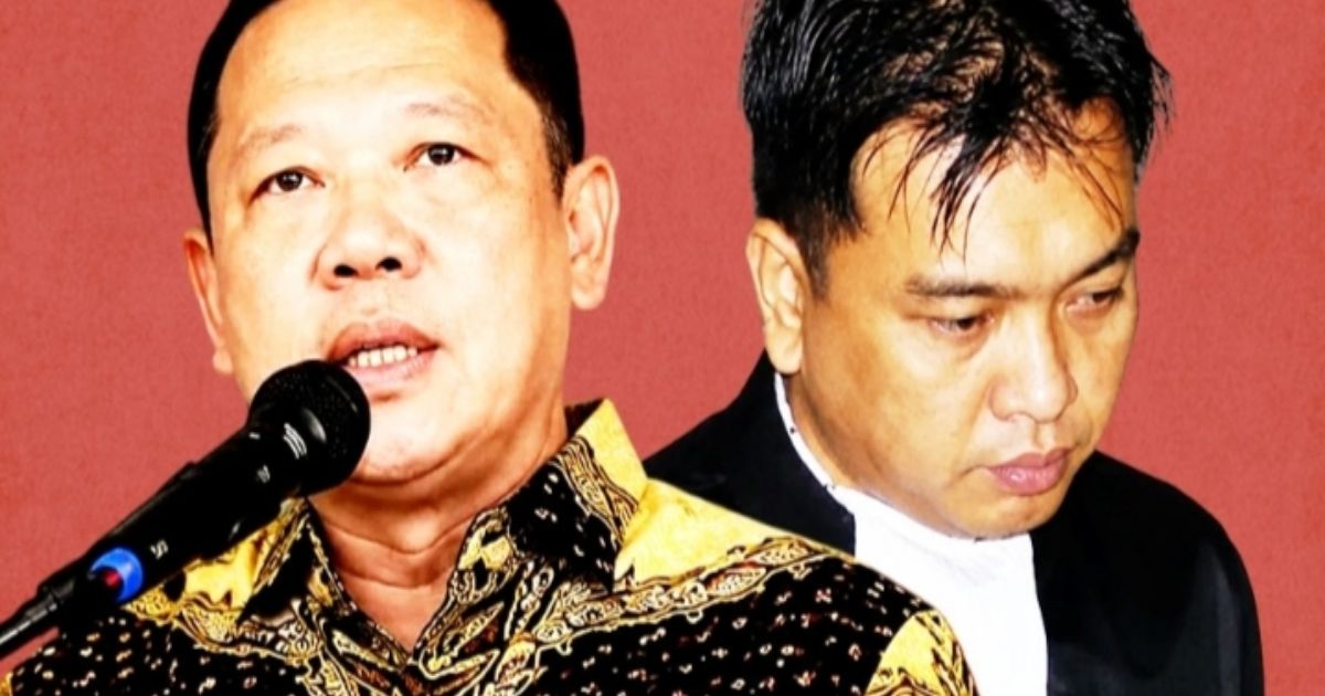 Perbedaan perlakuan pada Don Ritto dan Febrie Adriansyah dalam kasus dugaan korupsi dan TPPU yang kini jadi sorotan. [Foto: Lambe Saham]