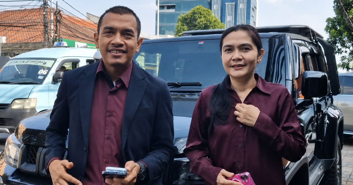 Foto Kuasa Hukum dan Istri Immanuel Ebenezer, Aziz Yanuar dan Silvia Harefa saat di temui Infotren di Cawang 20 Juli 2026 (Infotren)