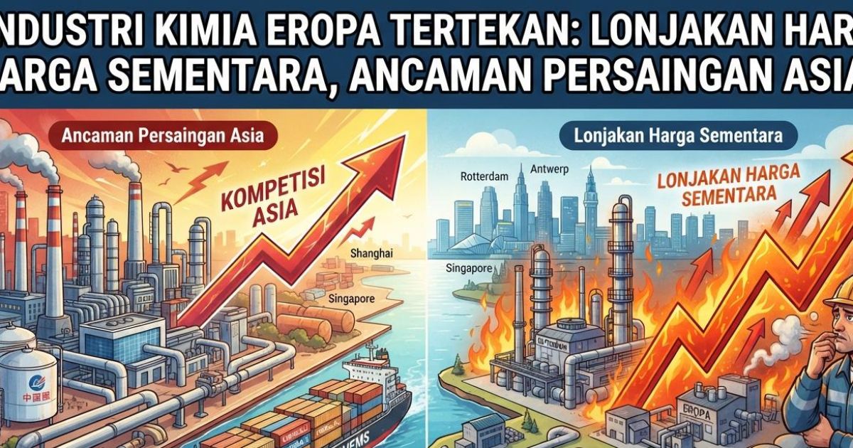 Ilustrasi Industri Kimia Eropa Tertekan. (Gemini / Dayfri)