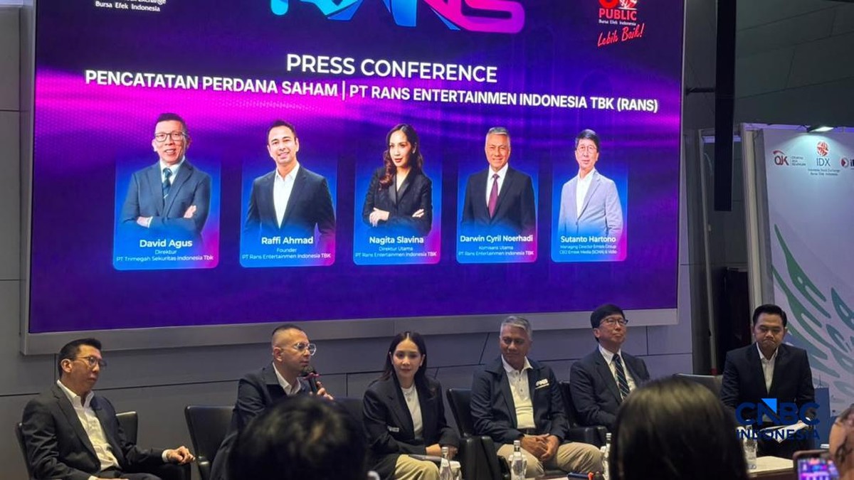 Foto: IPO RANS dihadiri sejumlah tokoh penting, seperti Haji Isam, Boy Thohir, hingga Anindya Bakrie. (CNBC Indonesia/Mentari Puspadini)