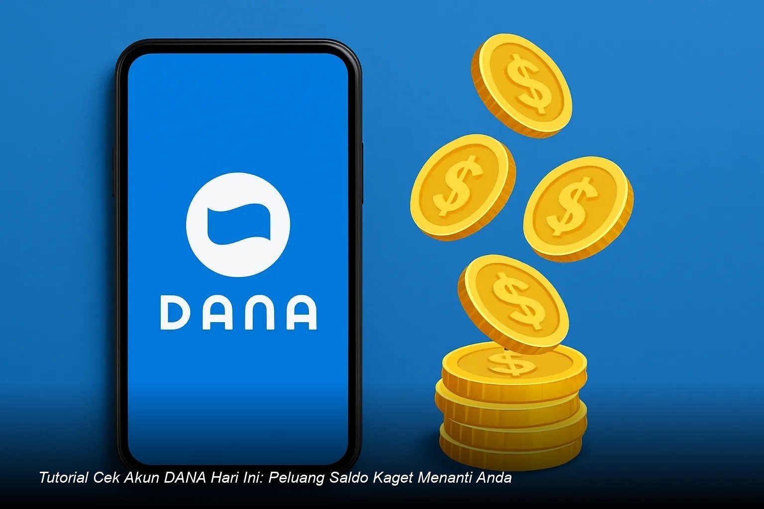 Tampilan antarmuka aplikasi DANA yang menunjukkan notifikasi saldo masuk.