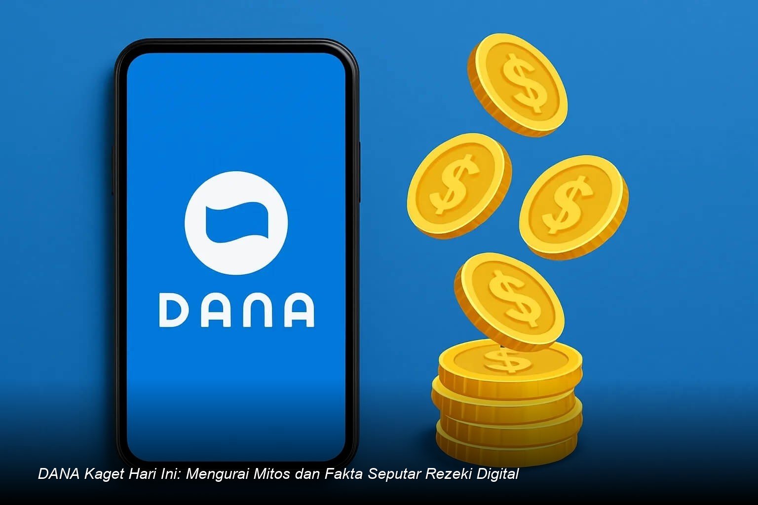 Tampilan notifikasi saldo masuk pada aplikasi dompet digital DANA yang menunjukkan adanya dana kaget.