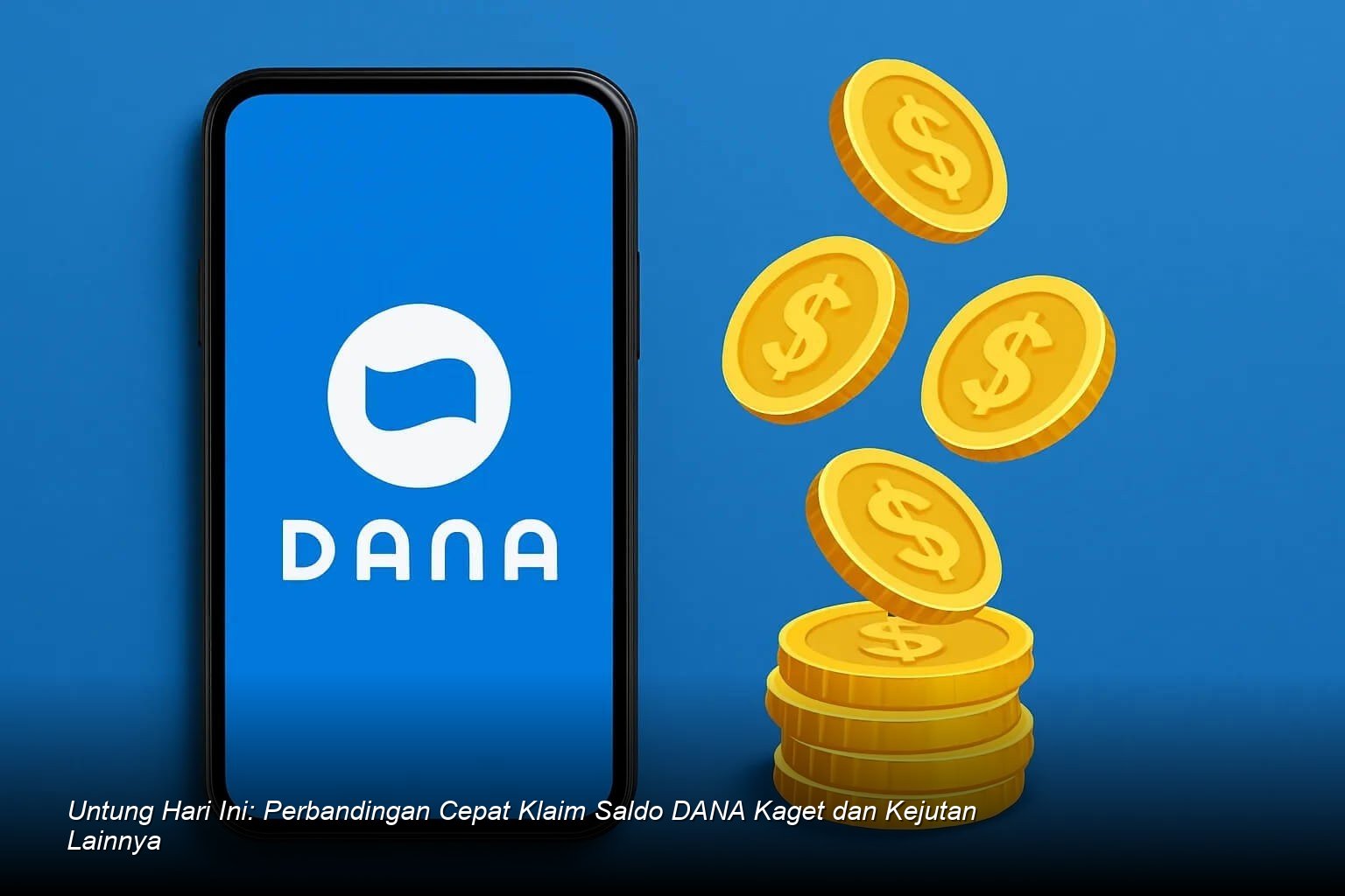 Tampilan notifikasi saldo masuk pada aplikasi dompet digital yang menunjukkan adanya DANA Kaget.