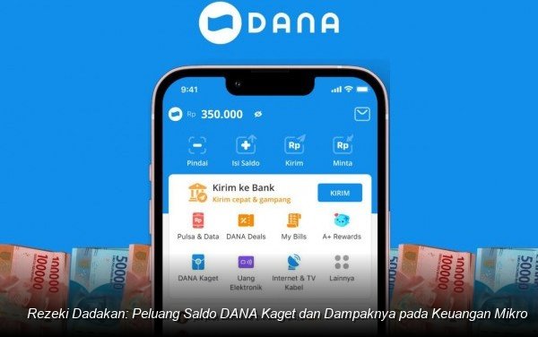 Tampilan notifikasi ponsel yang menunjukkan notifikasi masuknya saldo DANA Kaget dari kontak yang tidak terduga.