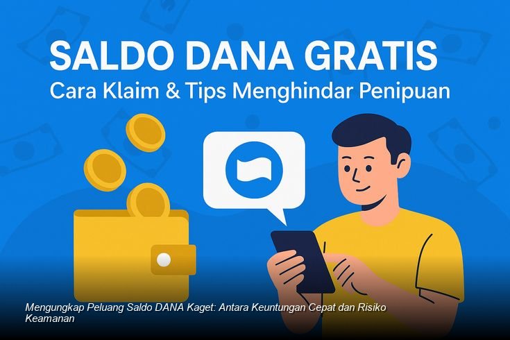 Tampilan notifikasi saldo masuk pada aplikasi dompet digital DANA dengan latar belakang yang cerah.