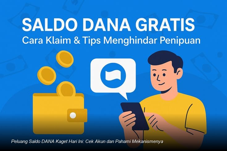 Tampilan notifikasi saldo masuk pada aplikasi dompet digital DANA.