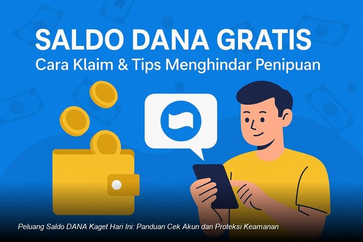 Tampilan notifikasi ponsel yang menunjukkan adanya klaim saldo DANA Kaget yang berhasil diterima.