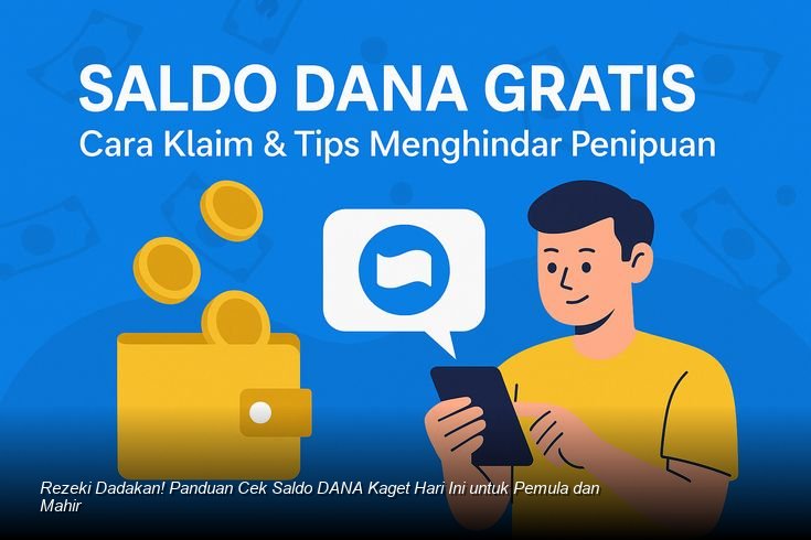 Tampilan layar ponsel menampilkan notifikasi klaim saldo DANA Kaget yang berhasil.