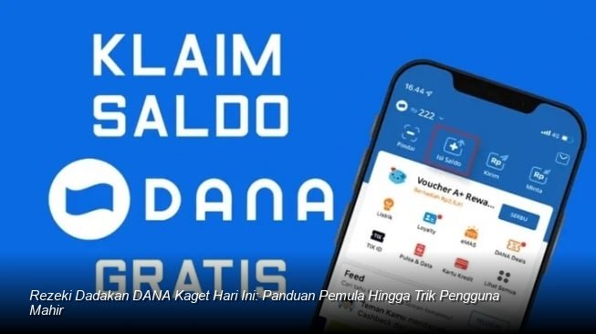 Tampilan notifikasi aplikasi DANA yang menunjukkan adanya saldo masuk dari DANA kaget.