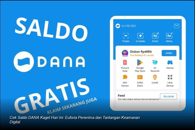 Tampilan notifikasi saldo DANA masuk di layar ponsel pintar, menunjukkan keberhasilan klaim DANA Kaget.